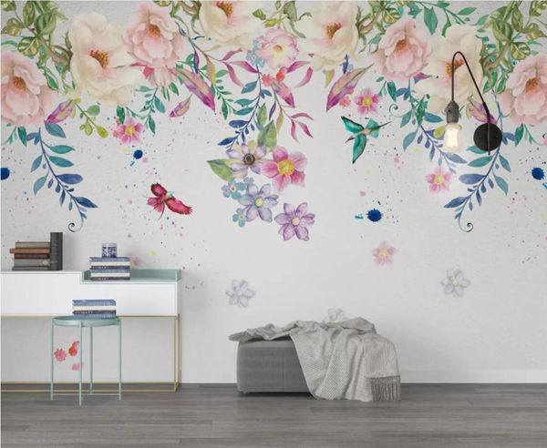 nordic watercolor flower mural 3d po wallpaper for living room wall decor paper rolls floral green leaves wallpapers
nordic watercolor flower mural 3d po wallpaper for living room wall decor paper rolls floral green leaves wallpapers
