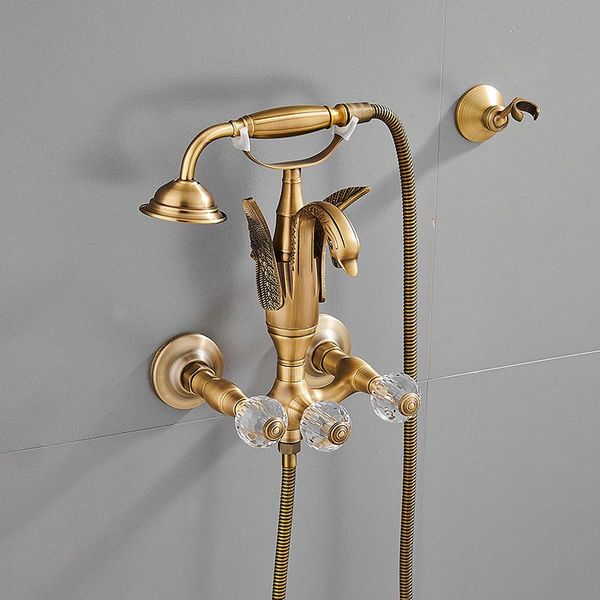 tuqiu bathtub and shower faucet set wall mounted gold swan faucet, bathroom cold bath mixer tap brass sets
tuqiu bathtub and shower faucet set wall mounted gold swan faucet, bathroom cold bath mixer tap brass sets