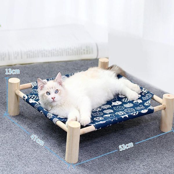 cute pet cats bed four corner wooden frame shelf seat beds breathable washable front and back fabric printing cat & furniture
cute pet cats bed four corner wooden frame shelf seat beds breathable washable front and back fabric printing cat & furniture