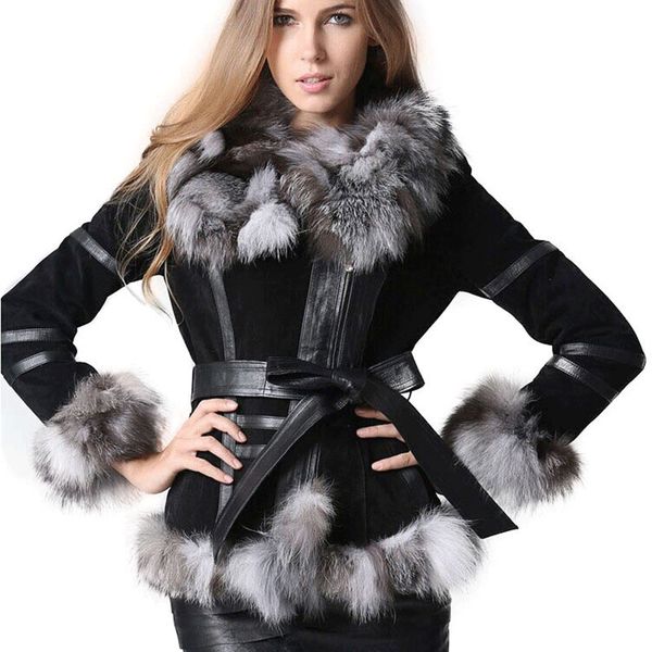 winter womens real fur coats moto & biker genuine leather coat fox fur collar plus size natural fur jackets women clothes 5xl, Black
winter womens real fur coats moto & biker genuine leather coat fox fur collar plus size natural fur jackets women clothes 5xl, Black