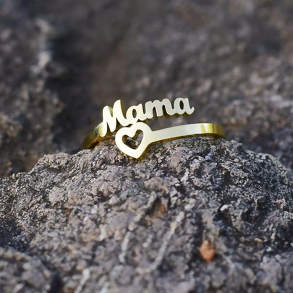 adjustable love mama rings silver color heart stainless steel women present finger jewelry mom birthday mother's day gift wedding, Slivery;golden
adjustable love mama rings silver color heart stainless steel women present finger jewelry mom birthday mother's day gift wedding, Slivery;golden