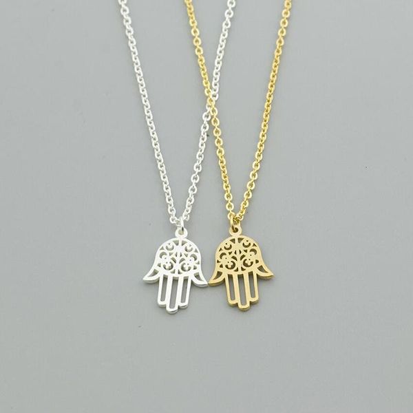 chains 2021 classic hand of fatima hamsa necklace pendants rose gold color chain palm statement jewelry for women, Silver
chains 2021 classic hand of fatima hamsa necklace pendants rose gold color chain palm statement jewelry for women, Silver