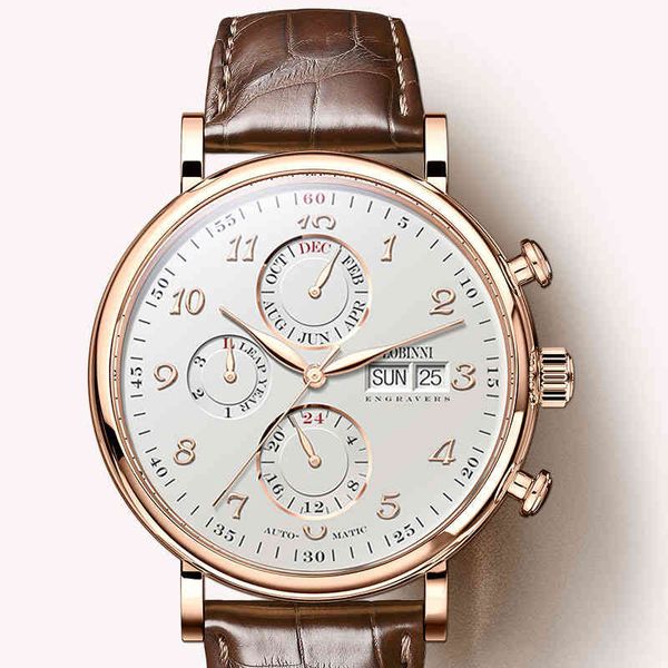 switzerland lobinni men watches luxury brand perpetual calender auto mechanical men's clock sapphire leather relogio l13019-6, Silver
switzerland lobinni men watches luxury brand perpetual calender auto mechanical men's clock sapphire leather relogio l13019-6, Silver