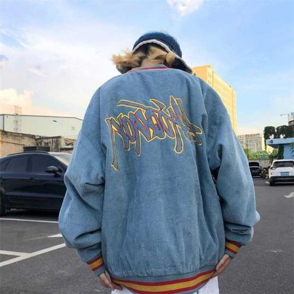spring autumn corduroy baseball racer jacket coat bomber women clothing clothes female harajuku streetwear gothic plus size goth 211014, Black;brown
spring autumn corduroy baseball racer jacket coat bomber women clothing clothes female harajuku streetwear gothic plus size goth 211014, Black;brown