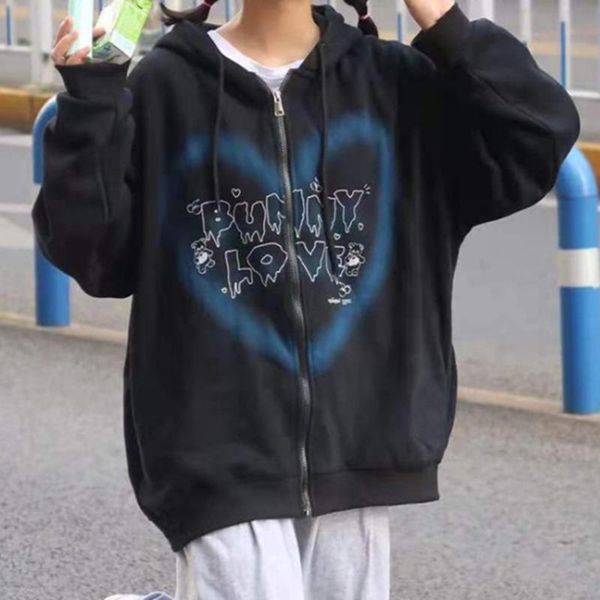 men's hoodies & sweatshirts y2k zip-up hoodie 2022 women hip hop streetwear graffiti heart letter bear print sweatshirt autumn harajuku, Black
men's hoodies & sweatshirts y2k zip-up hoodie 2022 women hip hop streetwear graffiti heart letter bear print sweatshirt autumn harajuku, Black