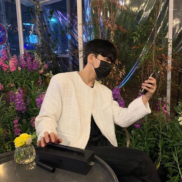 men's jackets men clothing 2021 autumn winter white collarless casual korean jacket small youth, Black;brown
men's jackets men clothing 2021 autumn winter white collarless casual korean jacket small youth, Black;brown
