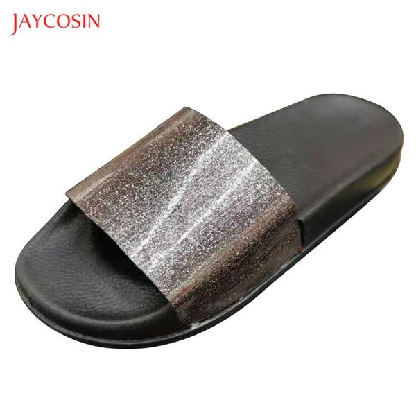 slippers jaycosin 2021 summer bathroom women fashion bling sliver beach shoes pvc flat flip flops open toe, Black
slippers jaycosin 2021 summer bathroom women fashion bling sliver beach shoes pvc flat flip flops open toe, Black