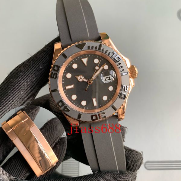 luxury men watch yacht rubber strap rose gold automatic movement mechanical stainless steel watches master male wristwatch 40mm ym, Slivery;brown
luxury men watch yacht rubber strap rose gold automatic movement mechanical stainless steel watches master male wristwatch 40mm ym, Slivery;brown