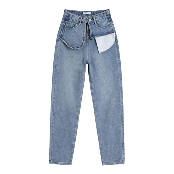 women's jeans high-waisted blue women 2021 spring straight long trousers vintage street pocket female
women's jeans high-waisted blue women 2021 spring straight long trousers vintage street pocket female