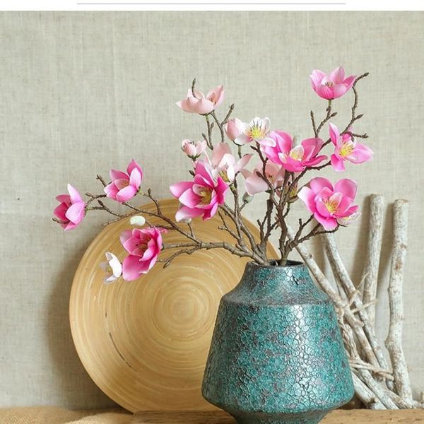 home decoration franrica multi-head magnolia artificial cloth flower living room garden wedding decorations simulation decorative flowers &
home decoration franrica multi-head magnolia artificial cloth flower living room garden wedding decorations simulation decorative flowers &