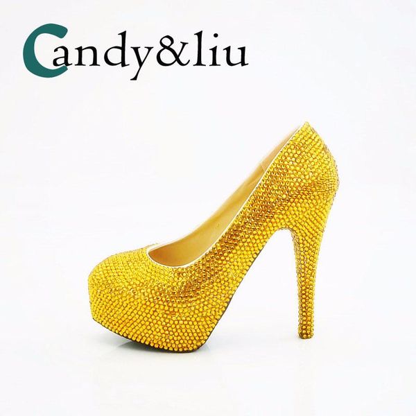 dress shoes large size yellow crystal wedding super high heels round toe bridal pumps for party banquet evening nightclub, Black
dress shoes large size yellow crystal wedding super high heels round toe bridal pumps for party banquet evening nightclub, Black
