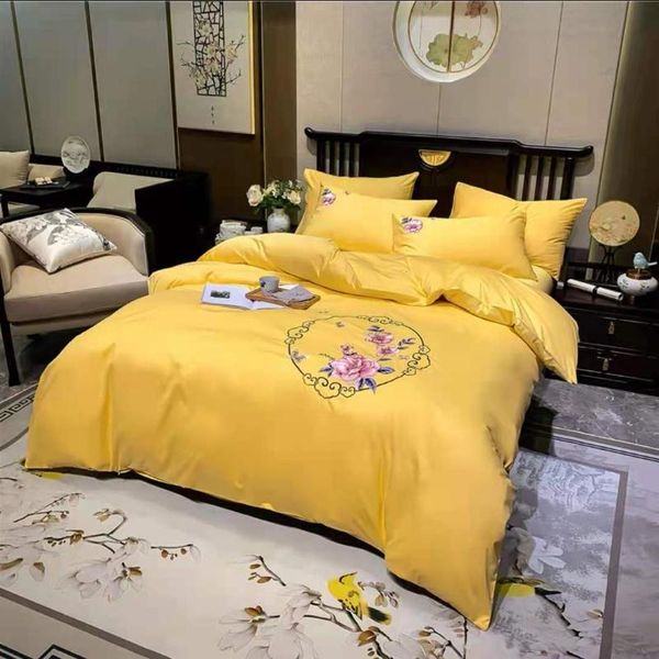 promotional home textile bedding four-piece set 100% long-staple cotton embroidery simple style bed sheet quilt cover solidcolor sets
promotional home textile bedding four-piece set 100% long-staple cotton embroidery simple style bed sheet quilt cover solidcolor sets