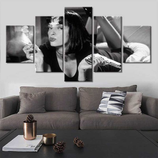 paintings wall art canvas painting 5 piece pulp fiction movie mia wallace posters and prints print modern home bedroom decoration
paintings wall art canvas painting 5 piece pulp fiction movie mia wallace posters and prints print modern home bedroom decoration