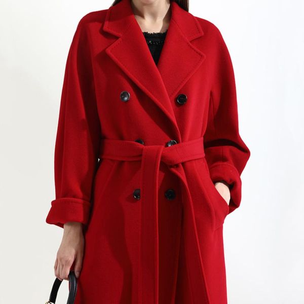 women's trench coats 2021 autumn women coat solid color double breasted mid-length with belt overcoat winter loose casual plus size fem, Tan;black
women's trench coats 2021 autumn women coat solid color double breasted mid-length with belt overcoat winter loose casual plus size fem, Tan;black