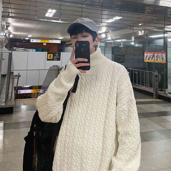 men's sweaters legible -autumn winter casual male turtleneck jumper loose hip hop sweaters crocheted man a53s, White;black
men's sweaters legible -autumn winter casual male turtleneck jumper loose hip hop sweaters crocheted man a53s, White;black