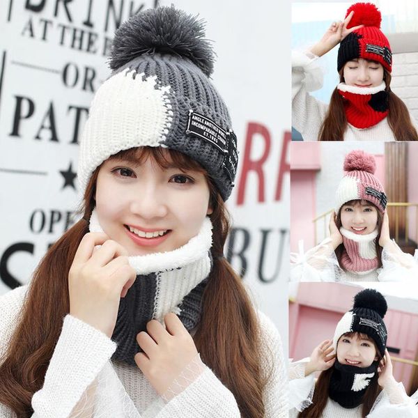scarves autumn winter hair skullies hat fashion women knitted wool scarf pompom cap set warm mask#35, Blue;gray
scarves autumn winter hair skullies hat fashion women knitted wool scarf pompom cap set warm mask#35, Blue;gray