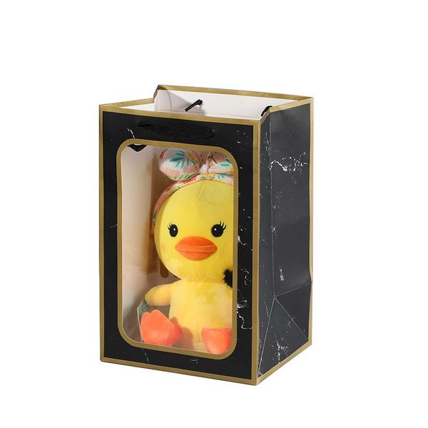 transparent window gift bag marbled plush doll souvenirs paper mother's day flower packaging with party supplies wrap
transparent window gift bag marbled plush doll souvenirs paper mother's day flower packaging with party supplies wrap