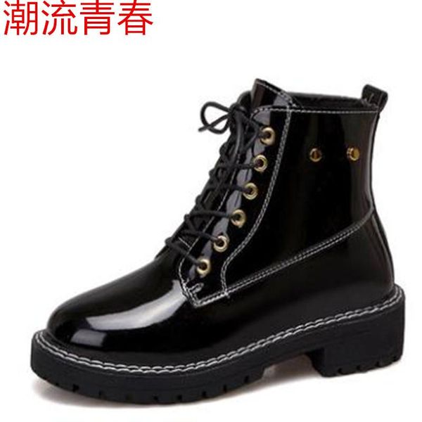 boots women autumn winter biker short ladies round toe platform lace up ankle for add wool size 35-40, Black
boots women autumn winter biker short ladies round toe platform lace up ankle for add wool size 35-40, Black