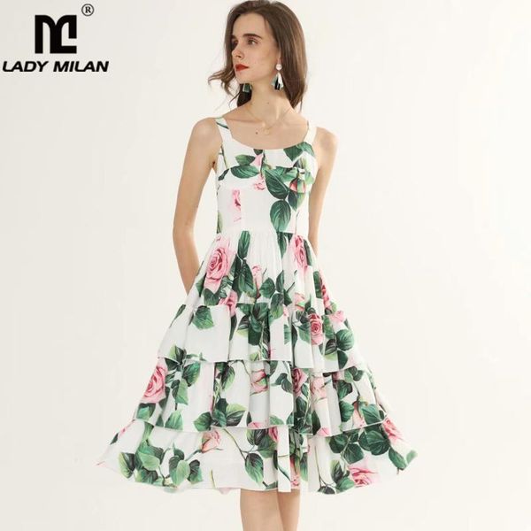 casual dresses women's runway spaghetti straps tiered ruffles sleeveless floral printed fashion high street designer, Black;gray
casual dresses women's runway spaghetti straps tiered ruffles sleeveless floral printed fashion high street designer, Black;gray