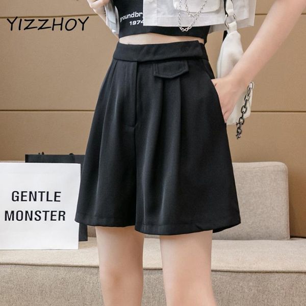 women's shorts yizzhoy spring summer casual female loose ladies pleated women high waist solid color wide leg tie up, White;black
women's shorts yizzhoy spring summer casual female loose ladies pleated women high waist solid color wide leg tie up, White;black