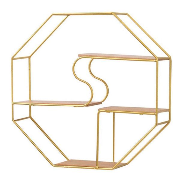 floating shelves wall mounted octagon shelf metal storage rack holders for living room bedroom decoration kitchen & organization
floating shelves wall mounted octagon shelf metal storage rack holders for living room bedroom decoration kitchen & organization
