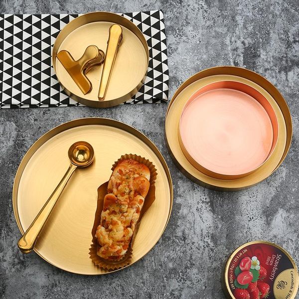 kitchen storage & organization 1pcs round metal tray nordic brass retro plate fruit cake golden jewelry display bar desktools
kitchen storage & organization 1pcs round metal tray nordic brass retro plate fruit cake golden jewelry display bar desktools