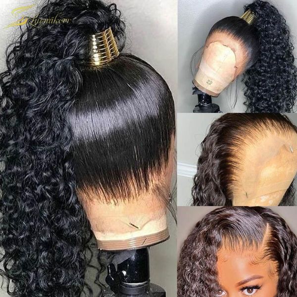 lace wigs 13x6 deep wave frontal wig pre plucked water curly human hair full 360 closure front ponytail for black women, Black;brown
lace wigs 13x6 deep wave frontal wig pre plucked water curly human hair full 360 closure front ponytail for black women, Black;brown