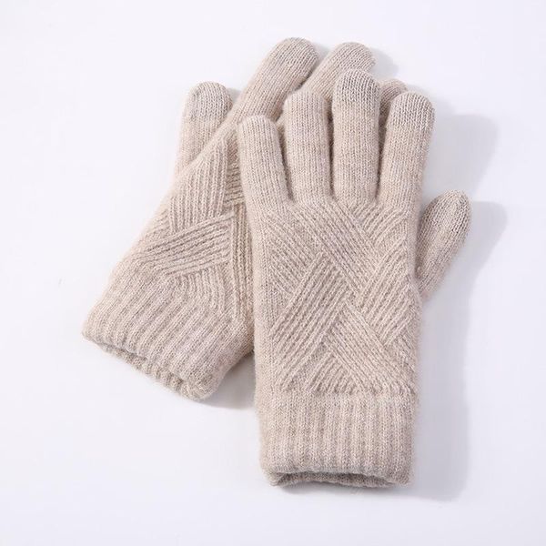 five fingers gloves winter women keep warm touch screen plus cashmere thicken cycling elasticity knitting wool fashion elegant female slim, Blue;gray
five fingers gloves winter women keep warm touch screen plus cashmere thicken cycling elasticity knitting wool fashion elegant female slim, Blue;gray