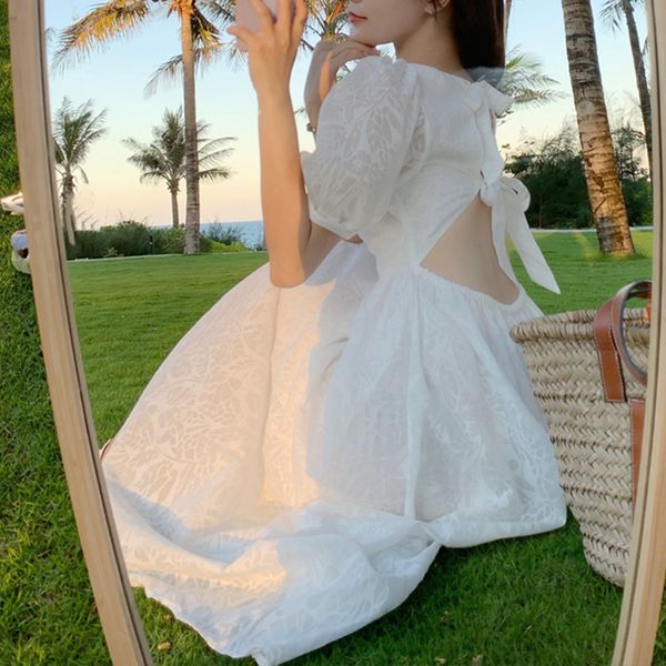 one piece dress korean puff sleeve midi dresses beach sundresses for women summer 2021 backless design square collar chic, Black;gray
one piece dress korean puff sleeve midi dresses beach sundresses for women summer 2021 backless design square collar chic, Black;gray