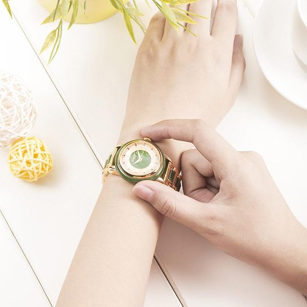 wristwatches natural jade waterproof watches female mechanical watch jasper perspective hollow case with high craft relief inside reloj muje, Slivery;brown
wristwatches natural jade waterproof watches female mechanical watch jasper perspective hollow case with high craft relief inside reloj muje, Slivery;brown