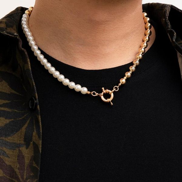 chains ingemark punk artificial pearl chain necklace for women men collar goth lariat acrylic beads choker male grunge jewelry, Silver
chains ingemark punk artificial pearl chain necklace for women men collar goth lariat acrylic beads choker male grunge jewelry, Silver