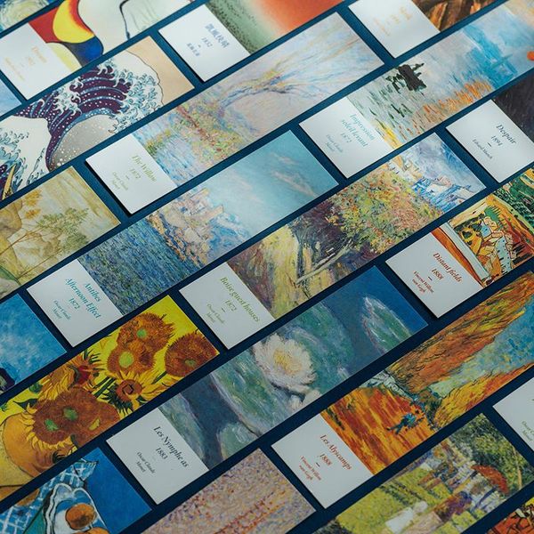 30pcs art gallery bookmarks van gogh mona lisa diy decoration material record reading message card bookmark office supplies
30pcs art gallery bookmarks van gogh mona lisa diy decoration material record reading message card bookmark office supplies