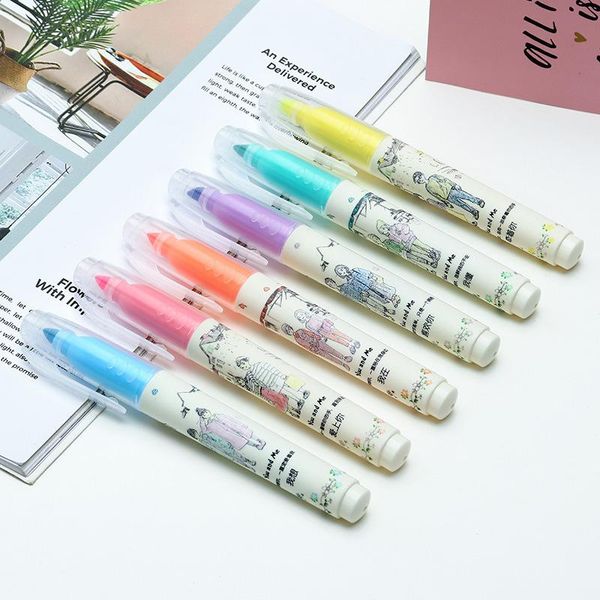 highlighters large-capacity scent highlighter color fluorescent marker pen rough stroke key pastel note stationery, Black;red
highlighters large-capacity scent highlighter color fluorescent marker pen rough stroke key pastel note stationery, Black;red