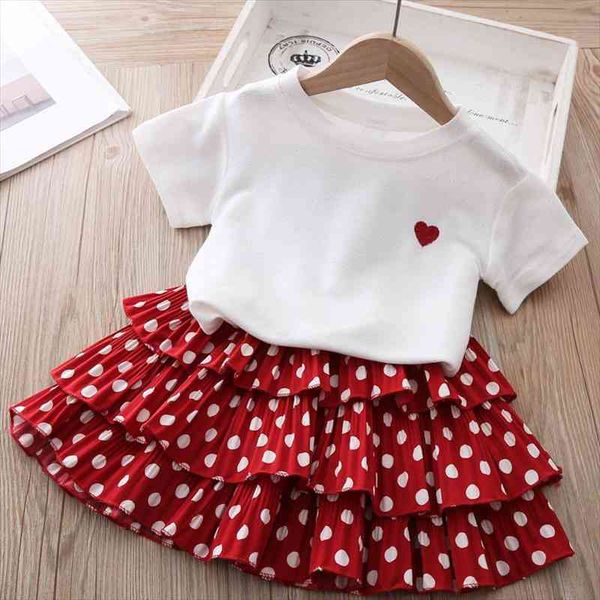 girls clothes set summer love short sleeve t-shirt polka dot printed cake skirt 2pcs toddler children s clothing, White
girls clothes set summer love short sleeve t-shirt polka dot printed cake skirt 2pcs toddler children s clothing, White