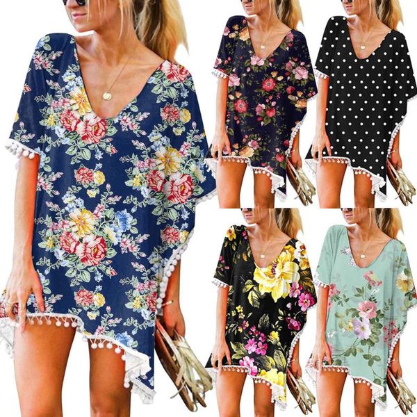 women's swimwear swimsuit beach dress bathing pareo trim kaftan chiffon tassels smock loose bikini cover up blouse, White;black
women's swimwear swimsuit beach dress bathing pareo trim kaftan chiffon tassels smock loose bikini cover up blouse, White;black