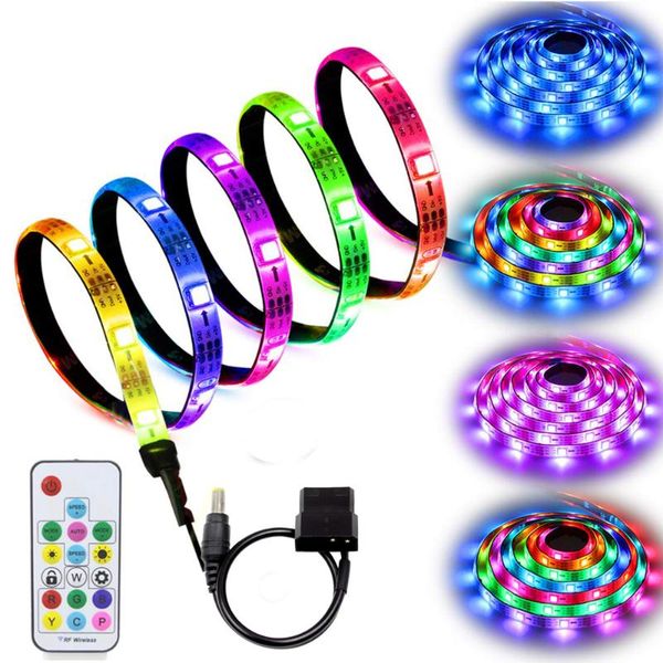 strips addressable rgb ws2811 ic led strip 12v rainbow digital light for pc computer case tape sticker rf remote controller
strips addressable rgb ws2811 ic led strip 12v rainbow digital light for pc computer case tape sticker rf remote controller