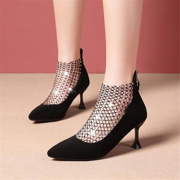 dress shoes 2021 summer and autumn rhinestones through the net high heels female brand designer pointed back zipper fashion with a singl, Black
dress shoes 2021 summer and autumn rhinestones through the net high heels female brand designer pointed back zipper fashion with a singl, Black