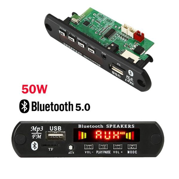 & mp4 players 6v-18v 2*25w mp3 player decoder board 12v bluetooth 5.0 50w car fm radio module support tf usb aux 
& mp4 players 6v-18v 2*25w mp3 player decoder board 12v bluetooth 5.0 50w car fm radio module support tf usb aux