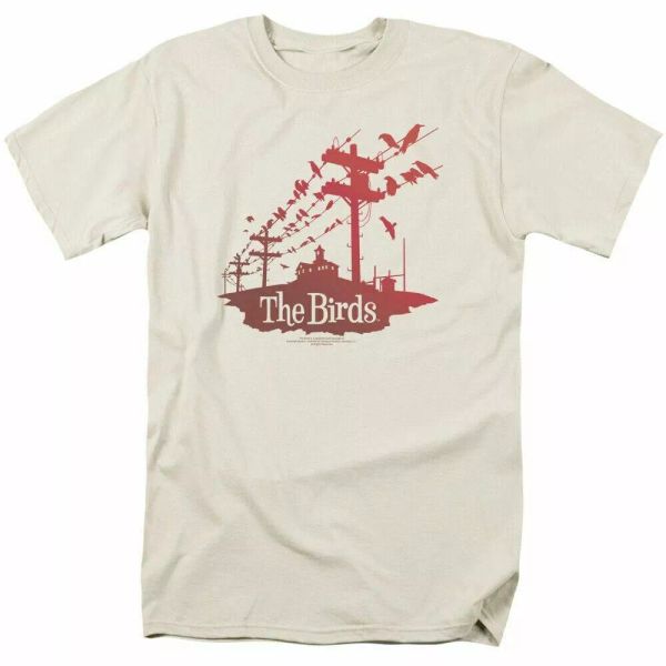 the birds on a wire t shirt mens licensed classic movie tee orson welles cream, White;black
the birds on a wire t shirt mens licensed classic movie tee orson welles cream, White;black