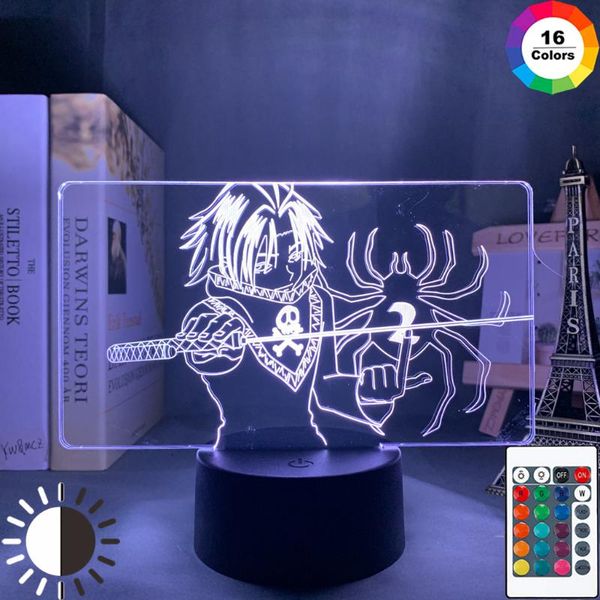 night lights acrylic anime 3d lamp light x feitan for kids bedroom decor nightlight hxh gift