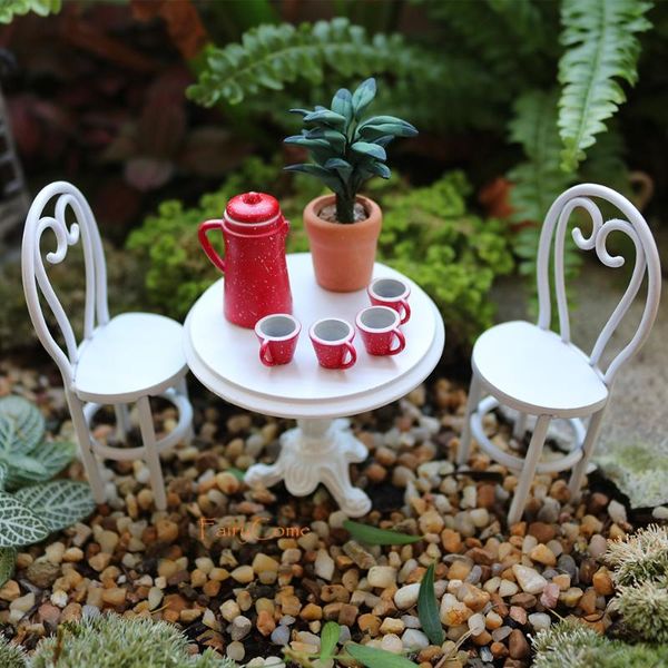 decorative objects & figurines fairycome set of 9 pcs metal patio miniature table and chairs with tea vase fairy garden house furniture kit
decorative objects & figurines fairycome set of 9 pcs metal patio miniature table and chairs with tea vase fairy garden house furniture kit