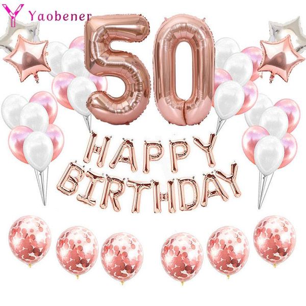 party decoration 37pcs rose gold number 50 foil latex balloons birthday decorations kids boy girl anniversary backdrop decor
party decoration 37pcs rose gold number 50 foil latex balloons birthday decorations kids boy girl anniversary backdrop decor