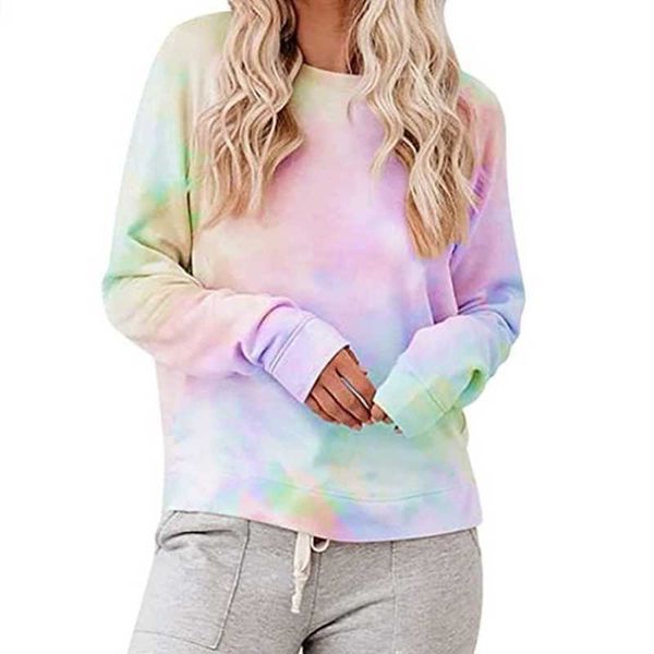 fashion hoodies 2021 spring women's round ne long sleeve pullover tie dyed sweater top, Black
fashion hoodies 2021 spring women's round ne long sleeve pullover tie dyed sweater top, Black