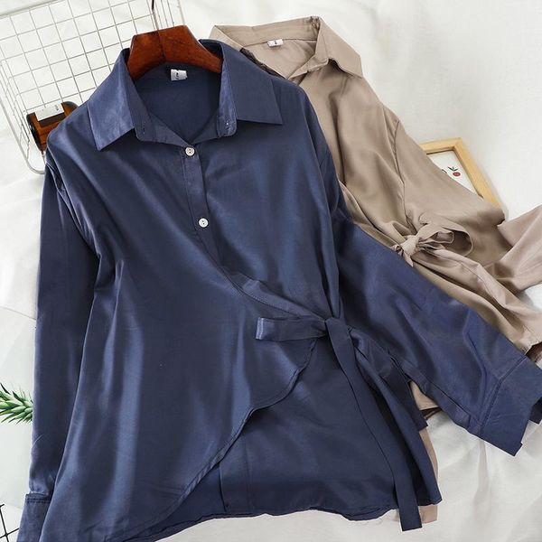 womens korean loose blouses chic lace up single-breasted turn-down collar shirts ladies chiffon long sleeve blusas mujer women's, White
womens korean loose blouses chic lace up single-breasted turn-down collar shirts ladies chiffon long sleeve blusas mujer women's, White