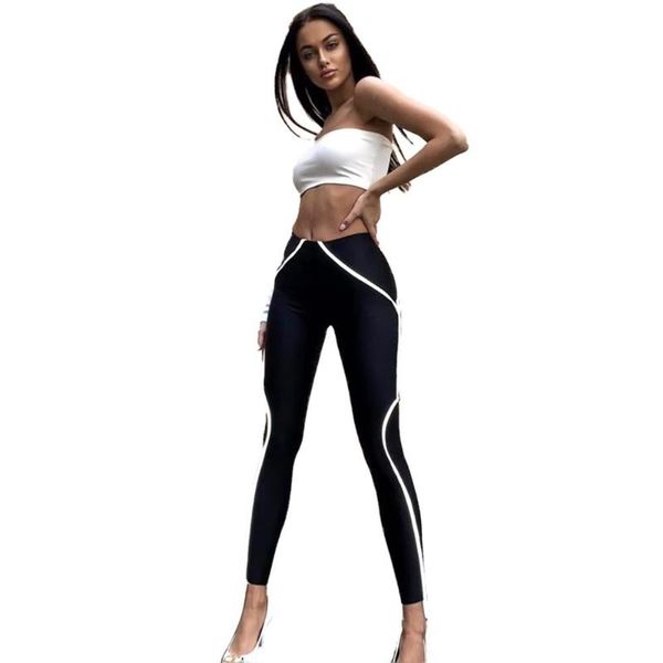 women's pants & capris lyer women black with white lines rayon bandage joggers fashionable celebrity trousers 2021 high quality, Black;white
women's pants & capris lyer women black with white lines rayon bandage joggers fashionable celebrity trousers 2021 high quality, Black;white