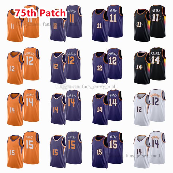 printed 75th patch city basketball jerseys cameron 15 payne landry 14 shamet abdel 11 nader ish 12 wainright jersey color white purple black, Black;red
printed 75th patch city basketball jerseys cameron 15 payne landry 14 shamet abdel 11 nader ish 12 wainright jersey color white purple black, Black;red