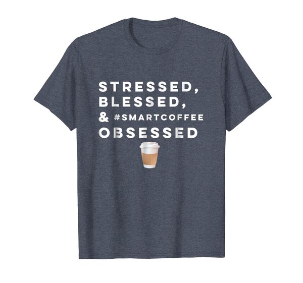 stressed, blessed #smartcoffee obsessed, White;black
stressed, blessed #smartcoffee obsessed, White;black