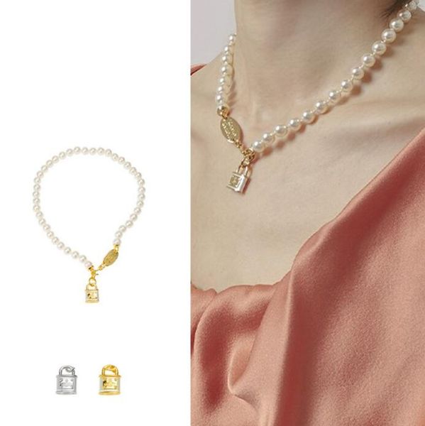 fashion lock planet pearl necklace clavicle chain bracelet for women party jewelry gift nrj, Silver
fashion lock planet pearl necklace clavicle chain bracelet for women party jewelry gift nrj, Silver