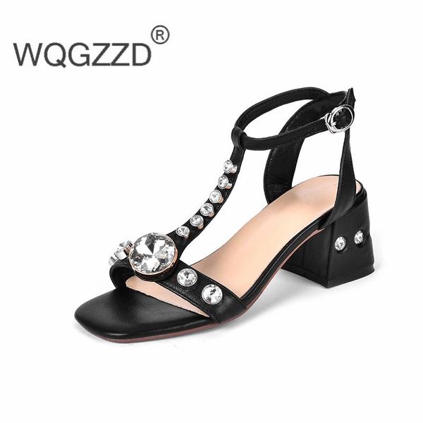 summer gladiator sandals women's shoes genuine leather crystal high heels ladies zapatos mujer, Black
summer gladiator sandals women's shoes genuine leather crystal high heels ladies zapatos mujer, Black