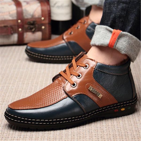 boots men warming shoes male winter split leather outdoor for snow dress ankle warm short plush fur, Black
boots men warming shoes male winter split leather outdoor for snow dress ankle warm short plush fur, Black